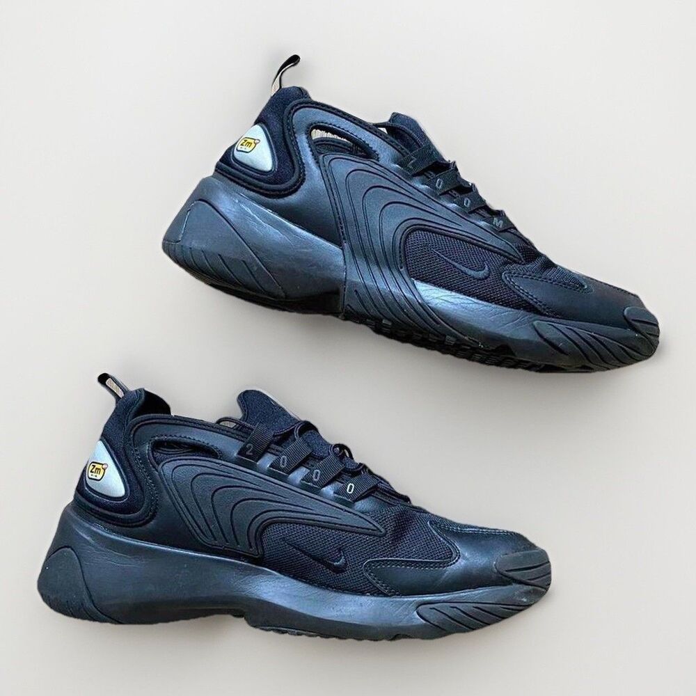 NIKE 2018 Zoom 2K Triple Black ZM Running Sneaker Mens 13 Anthracite Street Reto